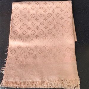 Louis Vuitton Monogram Pink Shawl